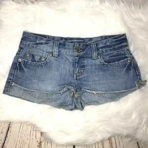 American Eagle Denim Short shorts size 2